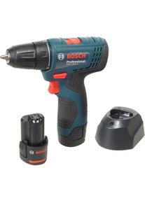 Bosch GSR 120-LI Akku-Bohrschrauber Bohrmaschine 12V 2,0Ah 2. Akku Li-Ion Koffer