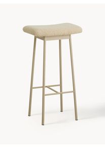 Nordal Plyšová barová stolička Zala Béžová Látka, Kov, Plyš Š 42 cm, V 72 cm