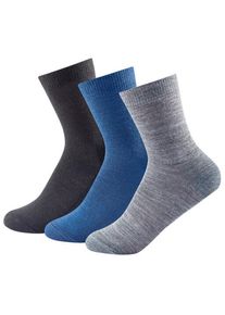 DEVOLD Daily Light Kid Sock 3-Pack Merino socks Kids (28-30, grey/blue)