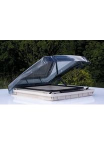 REMIS REMItop Vario II Dachfenster Luke Wohnwagen-Dachhaube Insektenschutzrollo 40x40cm Rastaufsteller Camping grau
