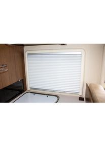 REMIS REMIflair IV Duo-Plissee-Rollo Verdunkelung Insektenschutz 1450x700mm Camping Wohnwagen cremeweiß