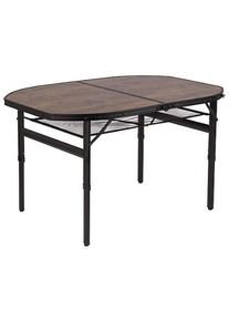 Bo-Camp Melrose Klapptisch Campingtisch Esstisch Outdoor 80x120cm Holzoptik schwarz