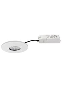 Brumberg LED-Einbaudownlightset IP44, rund, weiß matt (39253073)