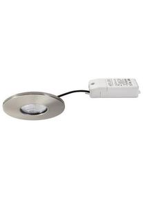 Brumberg LED-Einbaudownlightset IP44, rund, nickel (39253153)