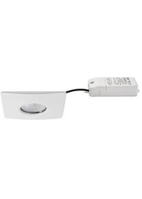 Brumberg LED-Einbaudownlightset IP44, quadratisch, weiß matt (39255073)