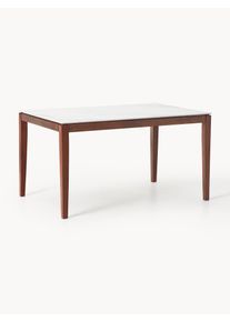 Jídelní stůl s mramorovou vzhledem Jackson, různé velikosti, hnědá Hnědá Dřevo, Masivní dřevo Š 140 cm, H 90 cm | Westwing Collection