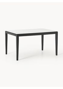 Jídelní stůl s deskou v mramorovém vzhledu Jackson, v různých velikostech, černý Černá Dřevo, Masivní dřevo Š 140 cm, H 90 cm | Westwing Collection