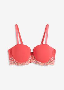 Balkonetová podprsenka s barevnou krajkou | Pink | Vel. 75B | bonprix