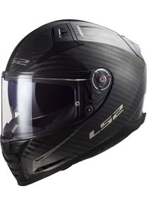 LS2 FF811 Vector II Carbon Solid, full face helmet , color: Black , size: XXS