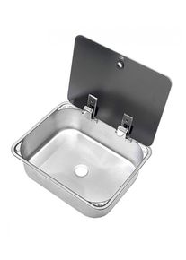 Can LR1375 Einbauspüle, Edelstahl, mit Ablaufarmatur