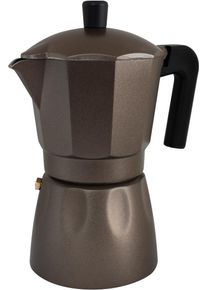 Eurotrail Espressokocher, braun, 6 Tassen