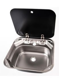 carbest Spüle mit Glasabdeckung