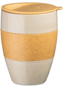 Koziol Aroma To Go 2.0 Thermobecher, 400ml, sand/wood