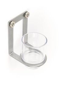 Reimo Magnetischer Becherhalter aus Aluminium + Plexiglas Becher für Alu Profil