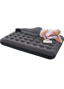 Happy People HappyPeople Velours Luftbett, 185x97cm, anthrazit