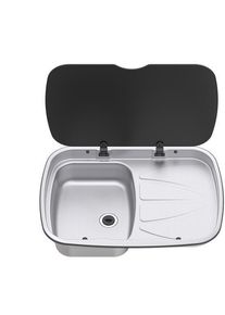 Thetford Argent Sink Edelstahl-Spüle, 9,5l, Spülbecken links