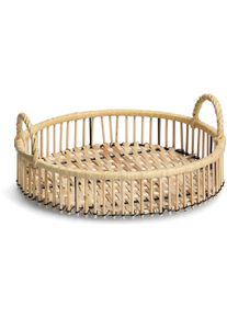 zeller Rattan Dekotablett, Ø32cm