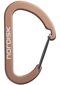 Nordisk Karabiner, Aluminium, 6 Stück, chocolate