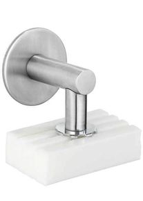 Wenko Turbo-Loc Magnetseifenhalter mit Turbo-Loc Wandbefestig, silber matt