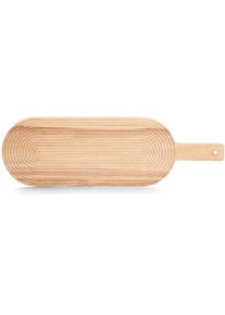 zeller Stripes Schneidebrett mit Griff, 50,8x16x2cm