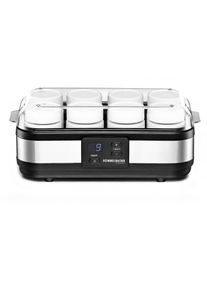 Rommelsbacher JG40 Joghurtbereiter, 1,2l, 40 W, Zeitschaltuhr, edelstahl/schwarz