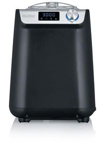 Severin EZ 7407 Kompakt Eismaschine & Joghurtbereiter, 135W, 1,2l, digitaler Timer, schwarz matt