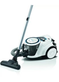 Bosch BGC41LSIL Beutelloser Staubsauger, 600 W, SmartSensor Control, EasyClean System, QuattroPower System, ProSilence, Weiß