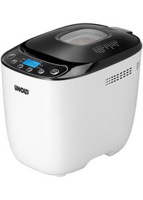 Unold Elektro Unold 68010 Backmeister Design Brotbackautomat, 550W, 700-1000g, 12 Programme, BPA-frei, weiß/schwarz