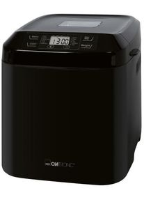 Clatronic BBA 3774 Brotbackautomat, 12 Backprogramme, Timer, 53 Kombinationsmöglichkeiten, schwarz (263966)