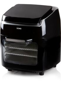 Domo DO534FR Deli-Fryer, Backofen, Drehfunktion und Nahrungstrockner, 10L, 8 Programme, Innenraumbeleuchtung, Timer, schwarz