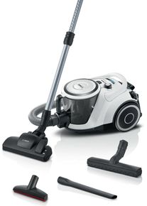 Bosch BGC41XALL Serie 6 Beutelloser Staubsauger, 700W, UltraAllergy Hygienefilter, Weiß