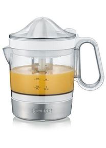 Severin CP 3535 Zitruspresse, 40W, 1l, Fruchtfleisch individuell regelbar, Edelstahl gebürstet/weiß