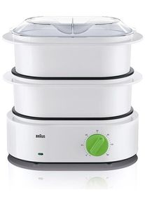 Braun FS 3000 TributeCollection Dampfgarer, 850W, 3,1l, weiß