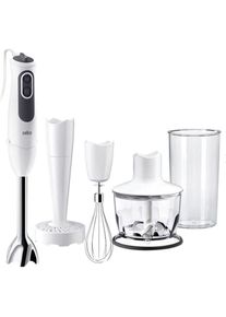 Braun MQ3137 Minipimper3 Vario Stabmixer, Leistungsstufen 11, 750 Watt, weiß