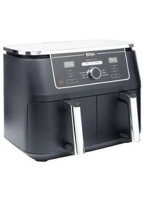 Ninja AF400EU Foodi MAX Dual Zone Heißluftfritteuse, 2470 W, 9,5 L, Timer, Spülmaschinenfeste Teile, schwarz