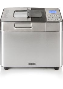 Domo B3971 Brotbackautomat, 500W, Warmhaltefunktion, Timer, Spender für Nüsse/Früchte, Bräunungseinstellung, 18 Backprogramme, Edelstahl