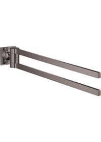 Grohe Allure Doppel-Handtuchhalter, schwenkbar, Länge 460 mm, schwenkbar 90°, hard graphite (40342A01)