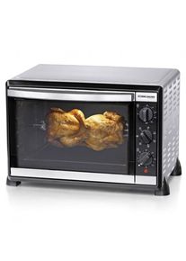 Rommelsbacher BG1805/E Back & Grillofen, 42 l, 1800 W, Umluft, Drehspieß, 2-fach verglaste Tür, edelstahl