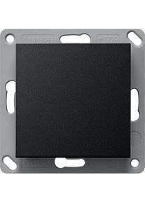 GIRA 2421005 EnOcean Funk Wandsender 1fach, System 55, schwarz matt