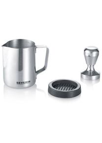 Severin ZB 5996 Barista-Starterset Siebträgermaschinen, Edelstahl