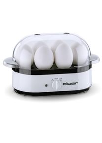 Cloer 6081 Eierkocher, 350 W, 6 Eier, Überhitzungsschutz, weiß
