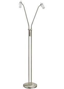 Leuchten Direkt LeuchtenDirekt LED Stehleuchte, 2-flammig, 2xGU10, 4W, Glas/Stahl (11937-55)