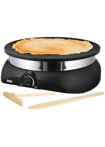 Unold Elektro Unold Profi 48155 Crepesmaker, 1250 W, stufenloser Temperaturregler, schwarz/edelstahl