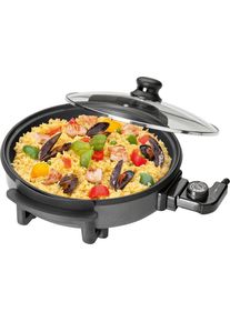 Clatronic PP 3401 Partypfanne, Ø 32cm, Antihaftbeschichtung, Glasdeckel, schwarz (251129)