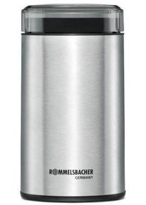Rommelsbacher EKM100 Kaffeemühle, 200 Watt, Schlagmesser aus Edelstahl, edelstahl