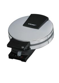 Cloer 185 Waffelautomat mit akustischer Fertigmeldung, chrom/schwarz