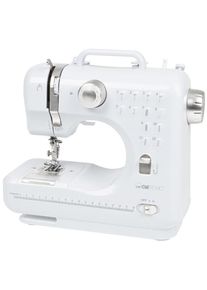 Clatronic NM 3795 Nähmaschine, 12-fach Stichauswahl, 2 Geschwindigkeitsstufen, weiß/silber (263990)