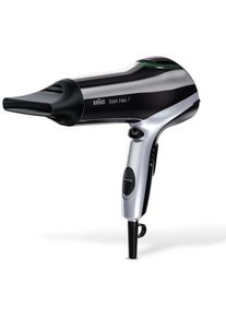 Braun Satin Hair 7 HD710 Haartrockner, 2200W, Iontec Technologie, Styling-Düse, schwarz/silber