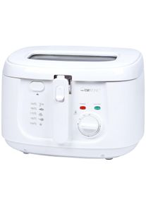 Clatronic FR 3771 Fritteuse, 2,5 L, 1800 W, stufenloser Thermostat, weiß (263963)