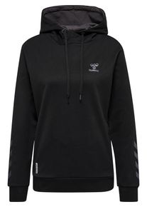 Hummel Ženy Sportovn&iacute; mikina &scaron;ed&aacute; / čern&aacute; XS